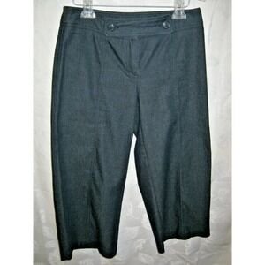 Work to Weekend Cropped Jeans Size 6 Blue Stretch Denim Wide Leg